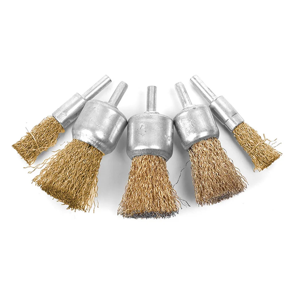 

3pcs 6mm Shank Crimped Wire Brush Rotary Power Tool 16-30mm For Deburring Polish Wire Brushes Set For Accessories Rotary Tools P