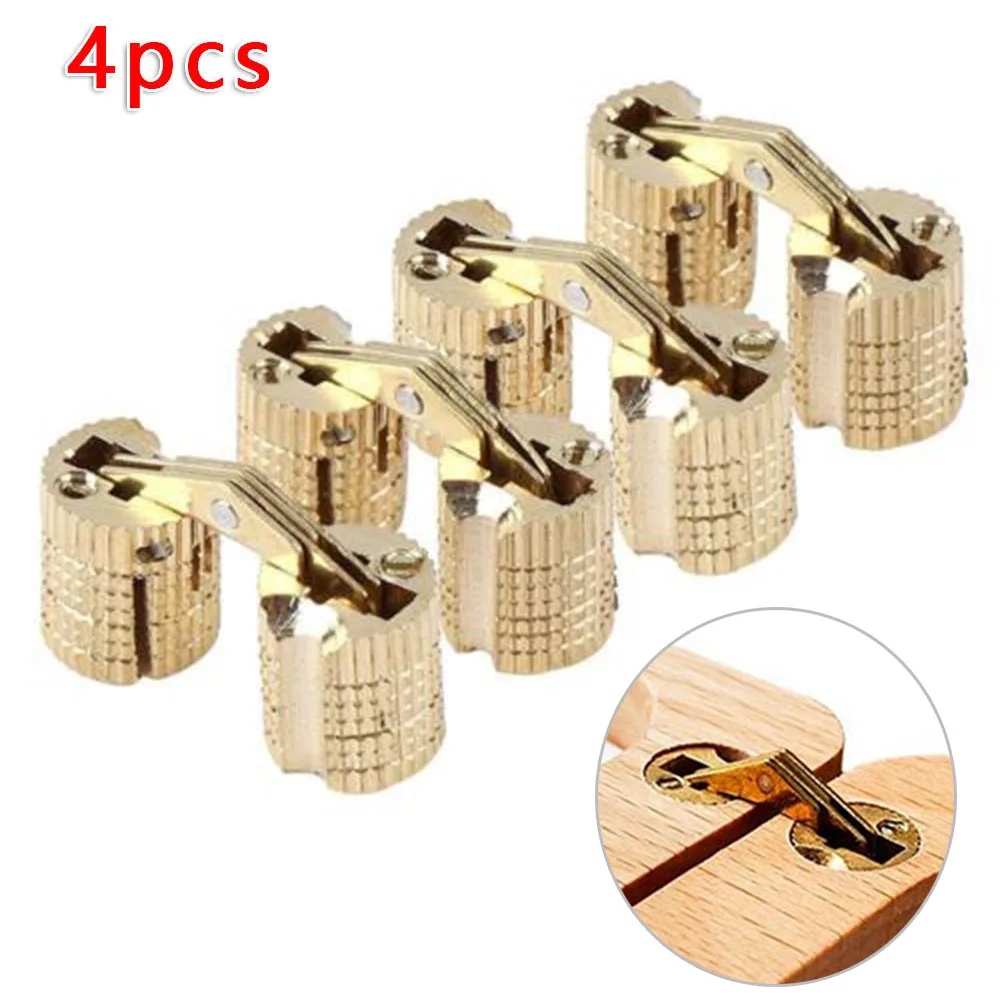 Ремонт шарнир 180 ° Угол открывания часть 8/10/12 мм скрытый панели Медь |