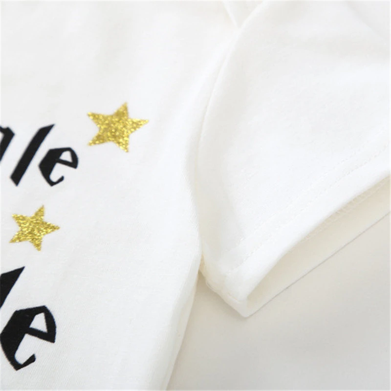 Newborn Baby Girl Boy Clothes Sets Summer Kids Letter Print Romper Tops + Pants 2Pcs Outfits Toddler Girls Casual Sport Suit | Детская