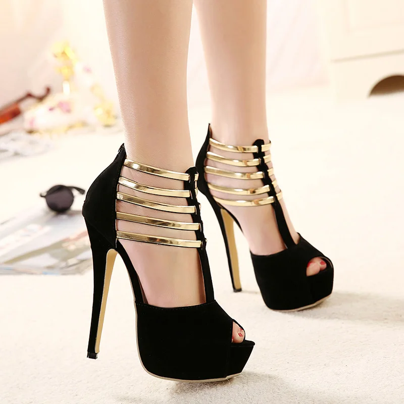 

Sexy High Heels Women Shoes Platform Peep Toe Wedding Shoes Women Pumps Black Red Shoes Woman High Heel Shoes 2020 tacones mujer