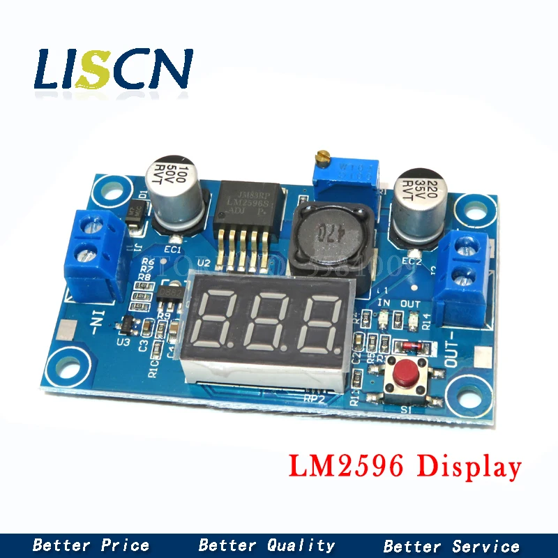 Модуль питания LM2596 LM2596HVS DC BUCK 3A настраиваемый понижающий модуль регулятор ultra LM2596S