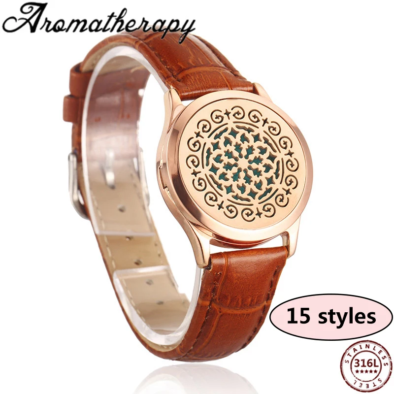 Ароматерапия эфирное масло медальон со светорассеивателем ретро Шарм браслет