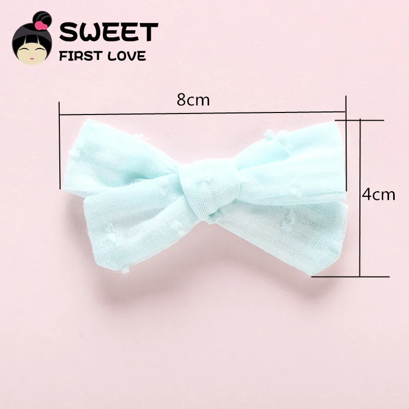 3 шт./лот Детские зажимы для волос с галстуком бабочкой хлопковые милые