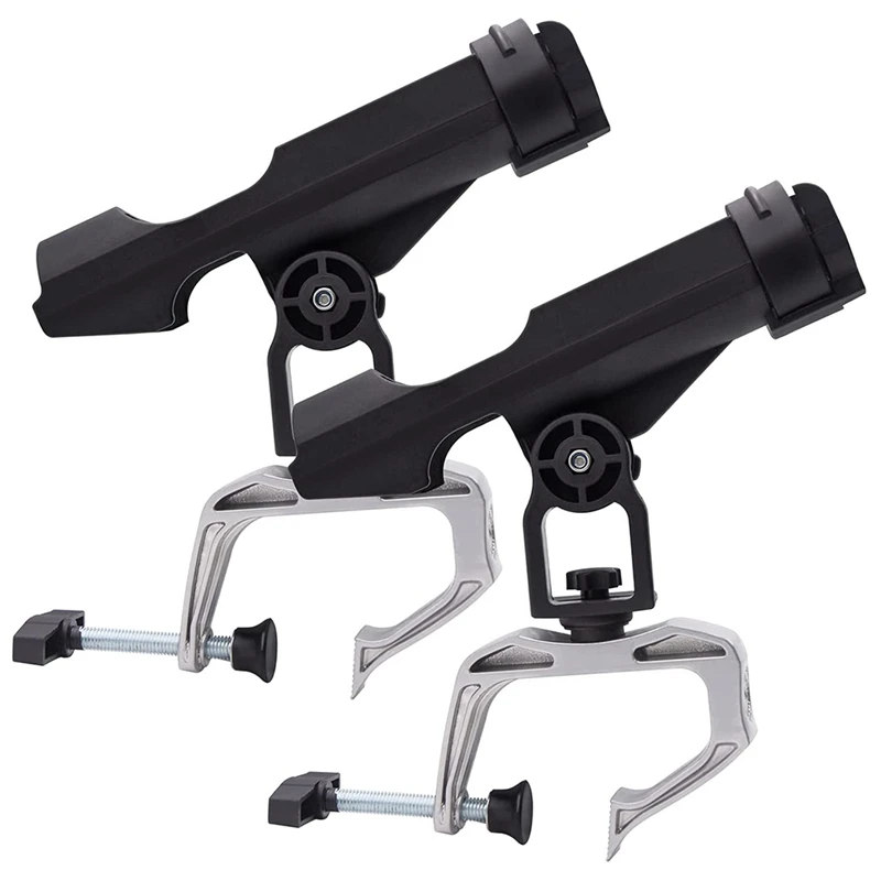 

Fishing Boat Rod Holder,2Pcs Fishing Rod Pole Stand Rack, 360° Adjustable Fishing Pole Rod Holder Racks Bracket