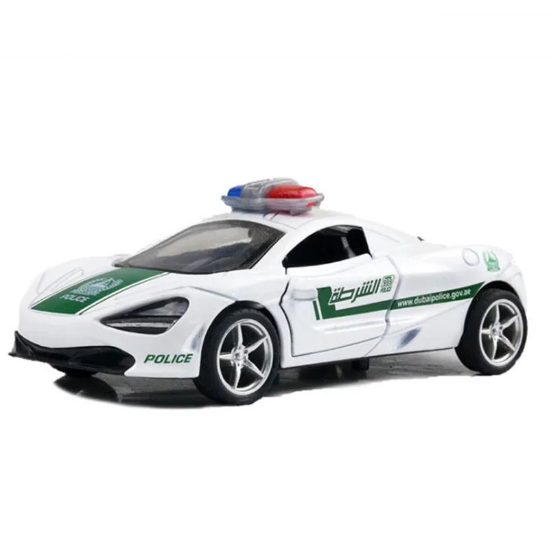 Игрушечный автомобиль масштаб 1:32 Дубаи полиция GTR массажер Bugattis металлический