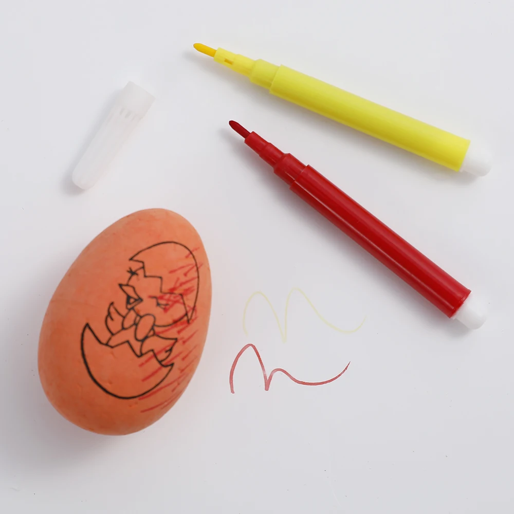 12 шт./компл. DIY Рисование 6 см пенопластовое яйцо пасхальное украшение для