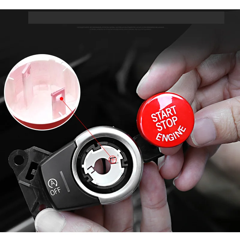 Крышка переключателя кнопки запуска и остановки двигателя автомобиля для BMW F10 F11