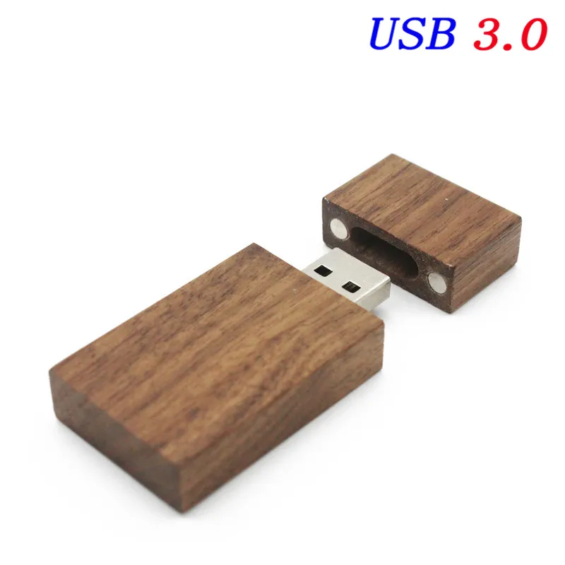 JASTER Пользовательский логотип фото уникальный Альбом орехового дерева USB флэш-накопитель USB+ коробка Флешка USB 3,0 8 GB-64 GB фотография(170*170*35mm - Цвет: Walnut wood