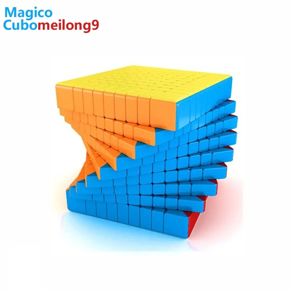 

Meilong Magic Speed 9x9x9 Cube Professional Black Stickerless Moyu 9x9 75 Mm Magic Cubes Puzzle Adult Antistress Puzzles Toy