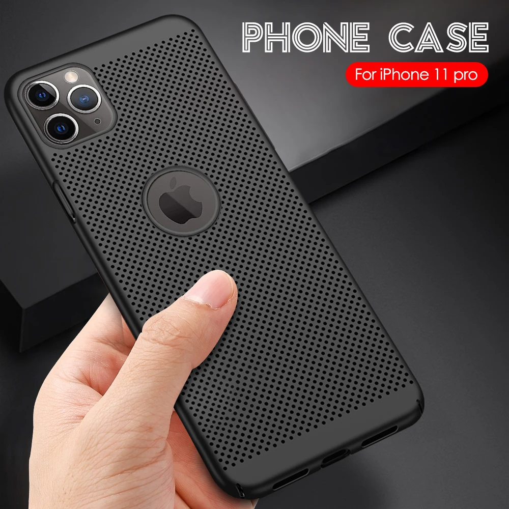 Heat Dissipation Phone Case For iPhone 11 Pro Max X8 7 6 6s Plus XS XR Cover Hard PC MAX X |