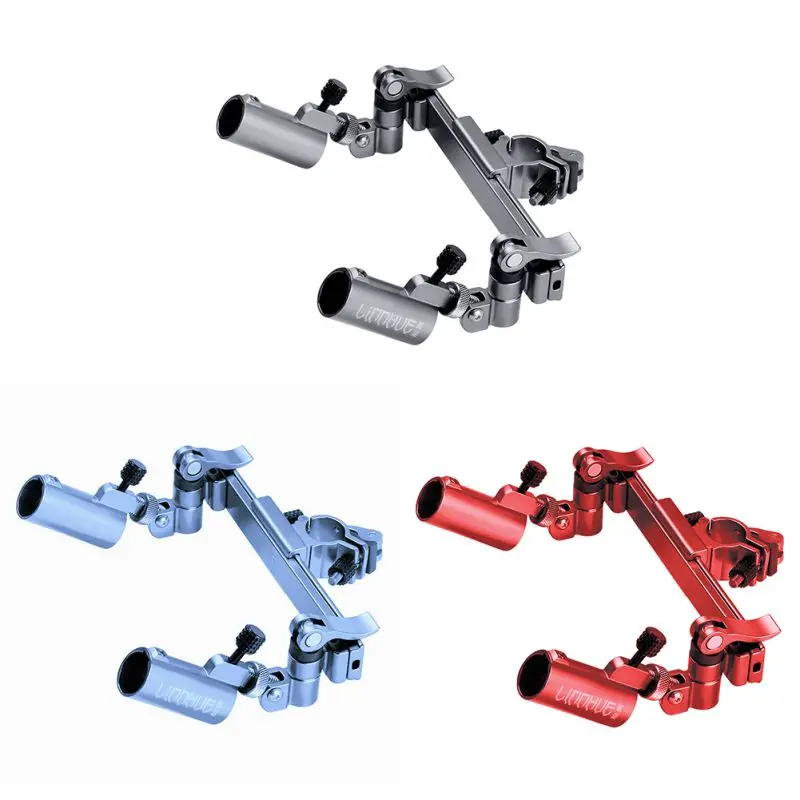 

Double Durable Fishing Chair Stand Umbrella Clamp Support Bracket Multifunctional Bait Tray Holder Accessories Adjustable Angle