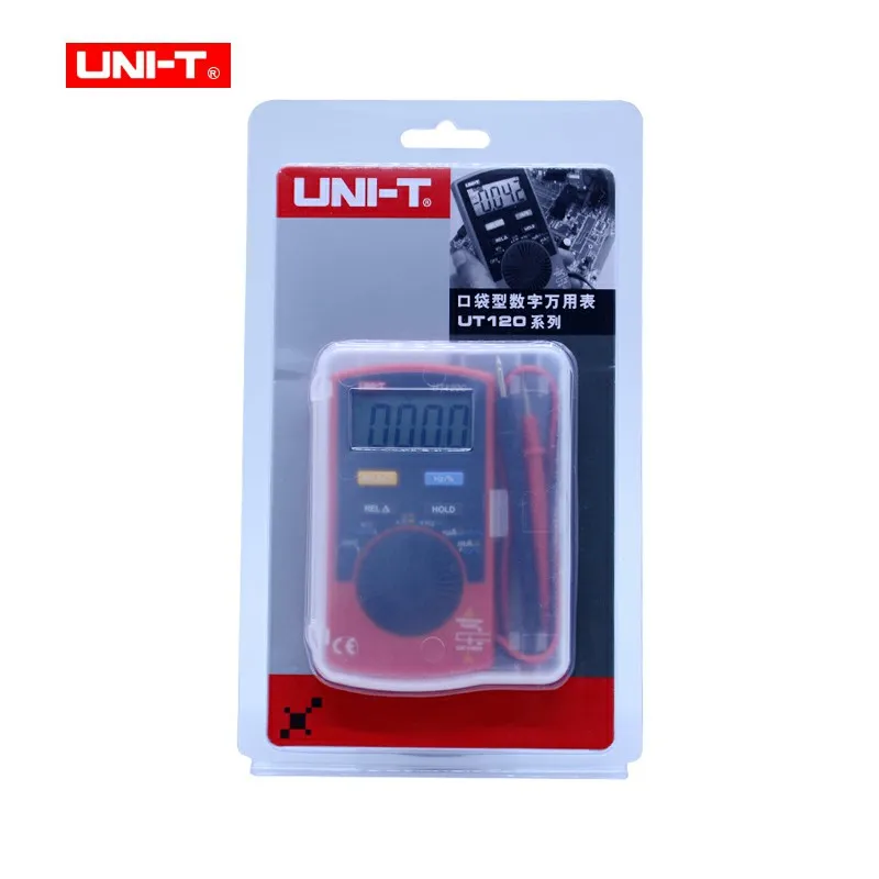 UNI-T UT120C Pocket Size Stype Digital Multimeter Auto Range Tester DC AC Voltage Diode Mini Electrical Meters LCD Display | Инструменты
