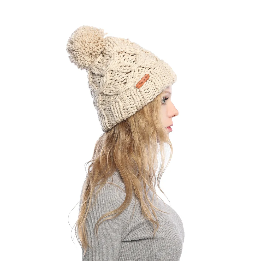 Skullies Beanies зимняя женская шапка теплая вязаная теплая шапка теплая шерстяная шапка для отдыха модные утолщенные зимние шапки