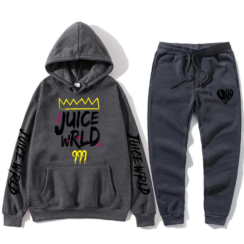 

Hot sale J UICEWrld hoodie suit sweatshirt + pants juice wrld juice wrld juicewrld trap rap rainbow tomography juice world