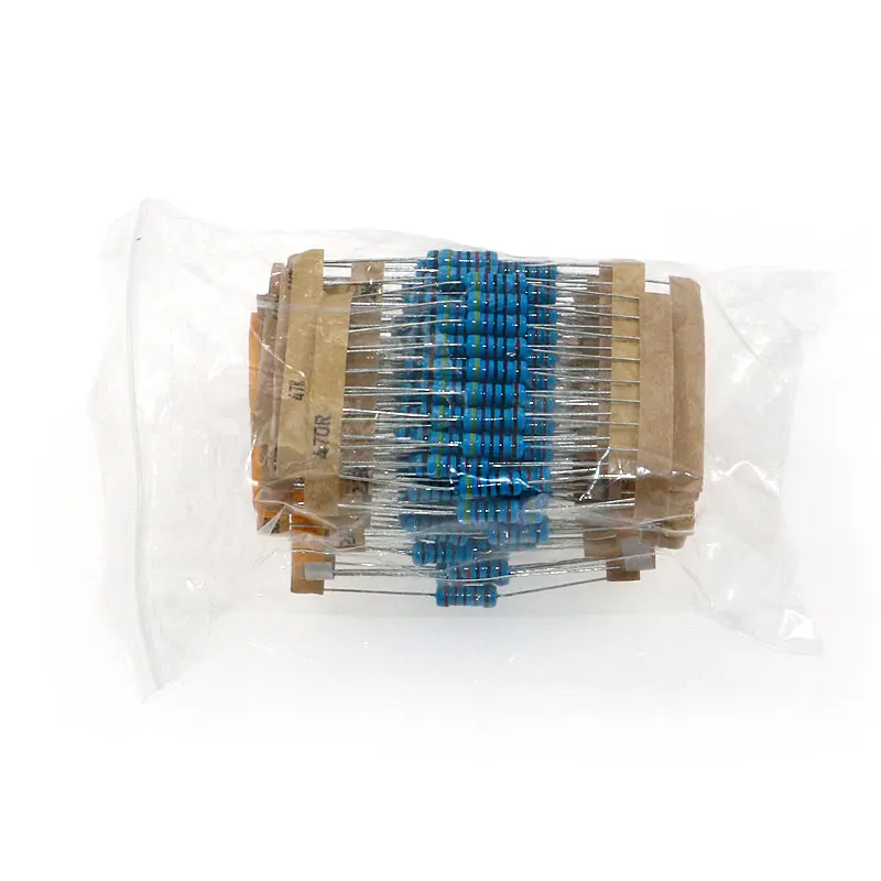 200 шт./лот 1 Вт 1% металлического пленочного резистора 20 значение 10 ohm-1M Ом