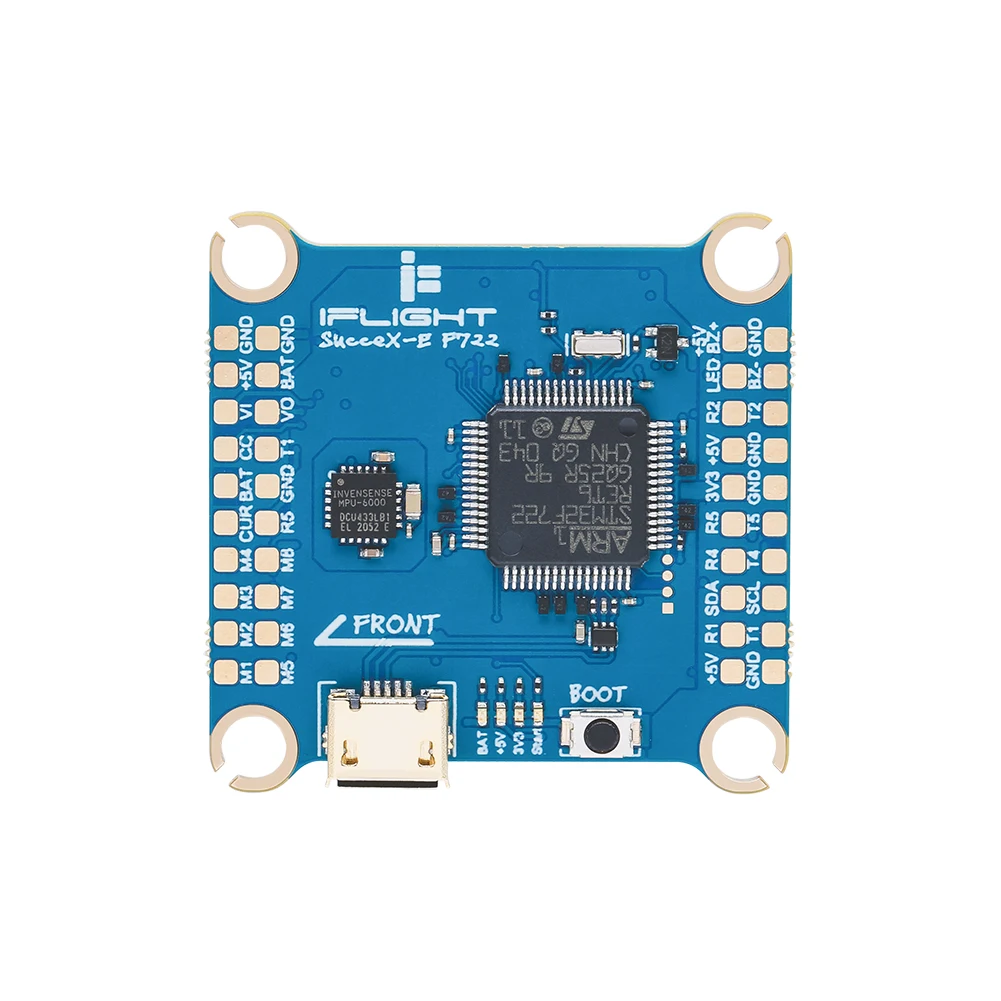

Контроллер полета iFlight SucceX-E F7 V1.4 2-6S MPU6000 с барометром/OSD/5 В 2,5 А BEC/16 Мб BlackBox для дрона FPV