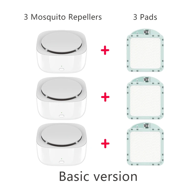 Set 3 XIAOMI MIJIA, средство от комаров, базовое издание, DWX02ZM, средство от комаров, переносное устройство для синхронизации, для помещений и улицы, средство от комаров - Цвет: Set 3