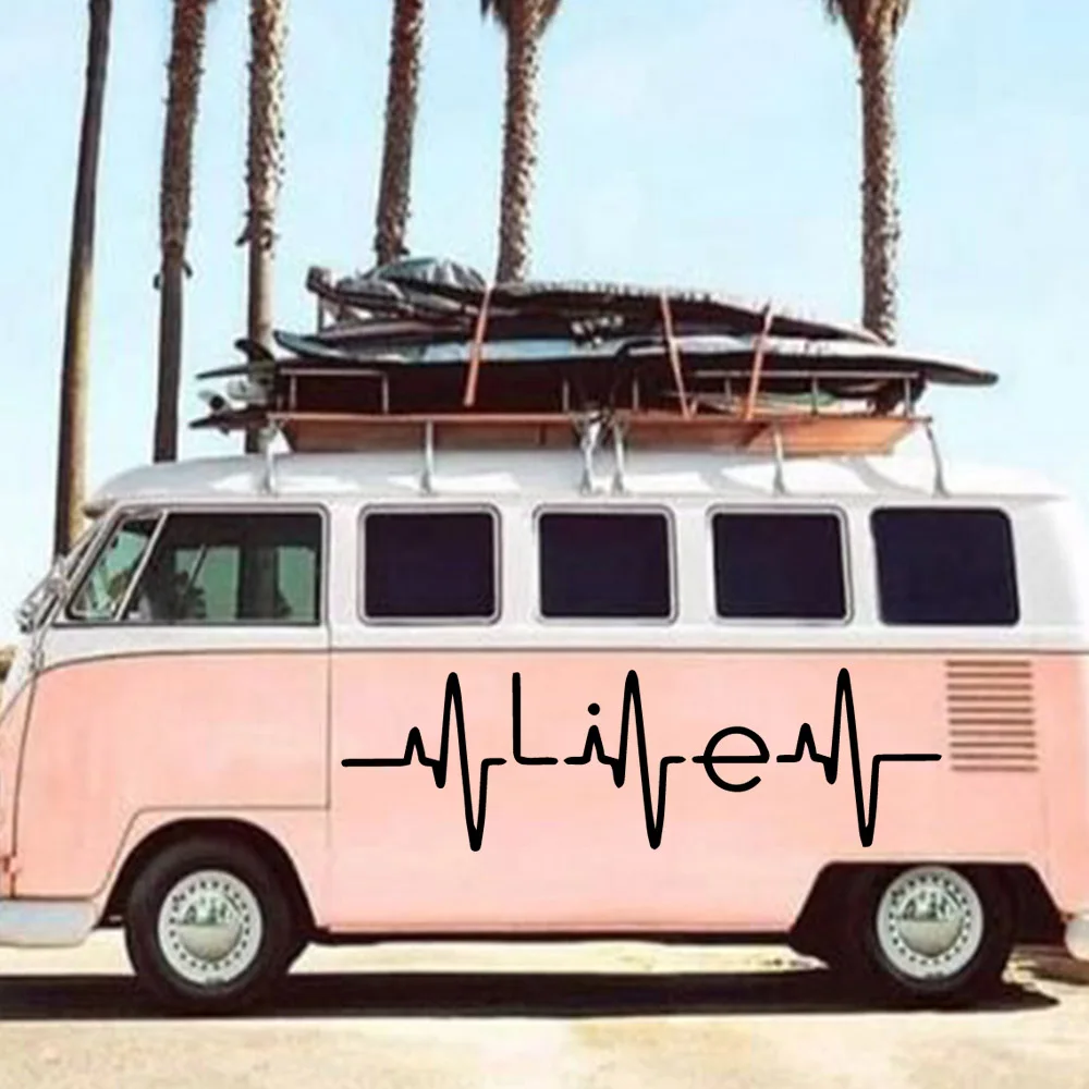 

Cute Heartbeat Car Sticker Hood Tailgate Side Window Decal Car Sticker Decoration Sweet Auto Sticker Decal Decorate Sticker