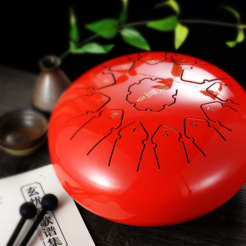 Стальной барабан для языка 12 дюймов 13 оттенков воздушный рук Бак начинающих