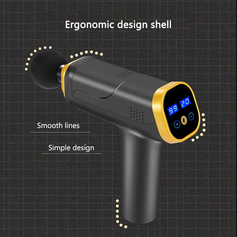 

Mini Massage Gun Deep Muscle Massager Muscle Pain Body Neck Massage Exercising Relaxation Slimming Shaping Pain Relief