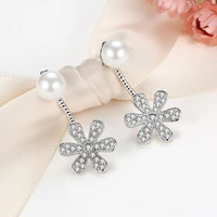 earrings 2021 trendy 925 silver pearl silver earrings hypoallergenic earrings fashion accessories simple neckband earrings
