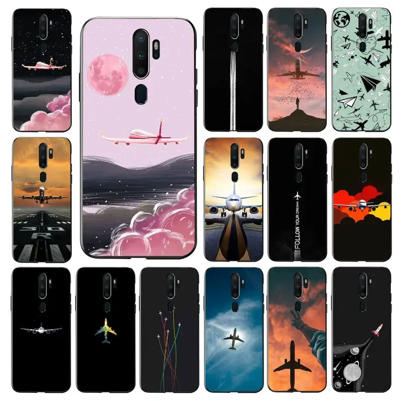 

YNDFCNB aircraft plane airplane Phone Case for Vivo Y91C Y11 17 19 17 67 81 Oppo A9 2020 Realme c3