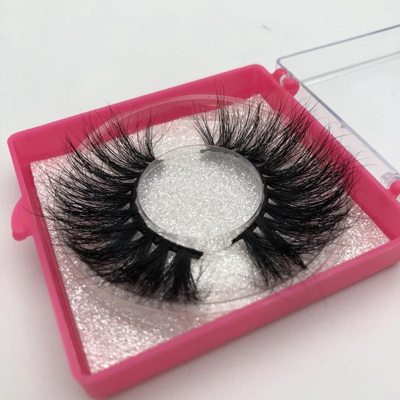 Норковые ресницы 100% без жестокости 25 мм дополнительной длины ручной работы