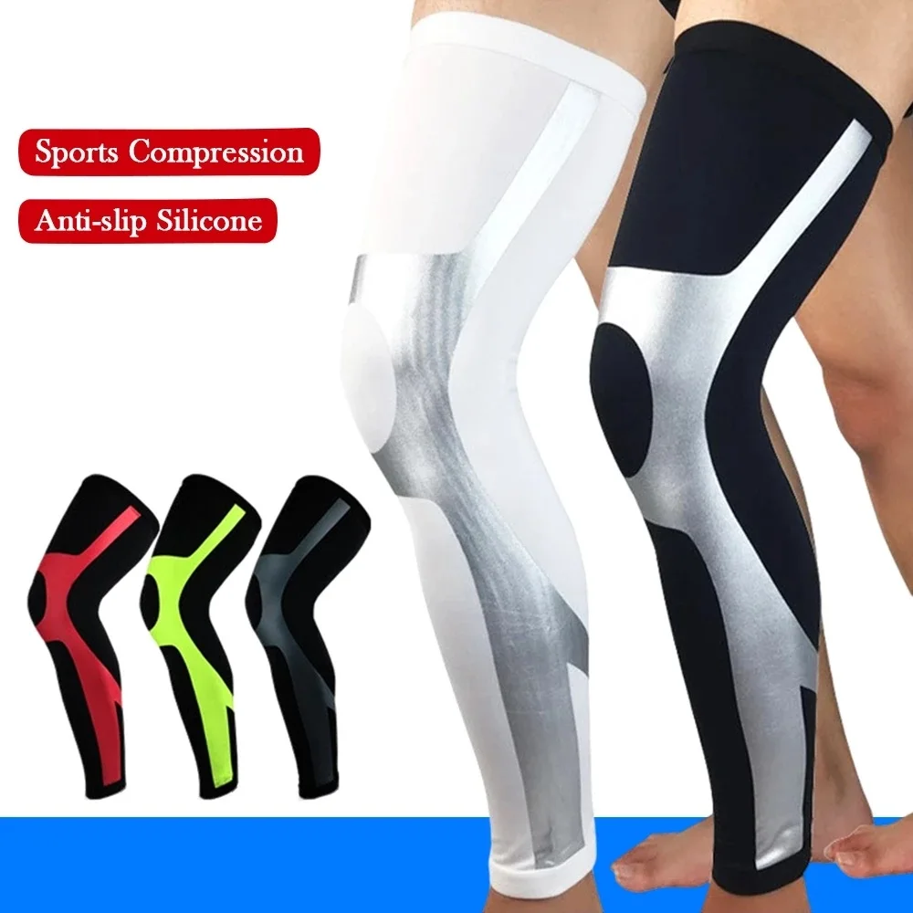 

1Pcs Compression Leg Sleeves Knee Brace Support Warmers For Running Basketball Calf Knee Pain Relief Injury Recovery -40