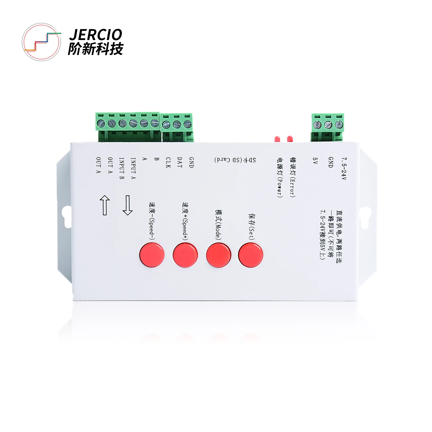 Jercio T 1000s 2048 пиксели DMX 512 управление ler SD картой может управлять WS2801 WS2811 WS2812B LPD6803