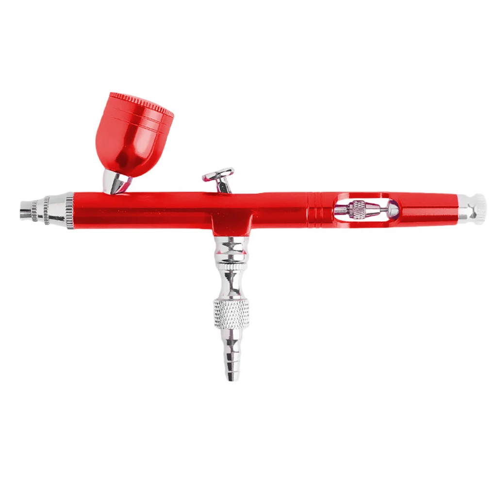 

Airbrush Tool Dual Action Gravity Feed 0.3mm Nozzle Spray Gun Cake Decorating Brushes For Nail Manicure With Wrench Straw