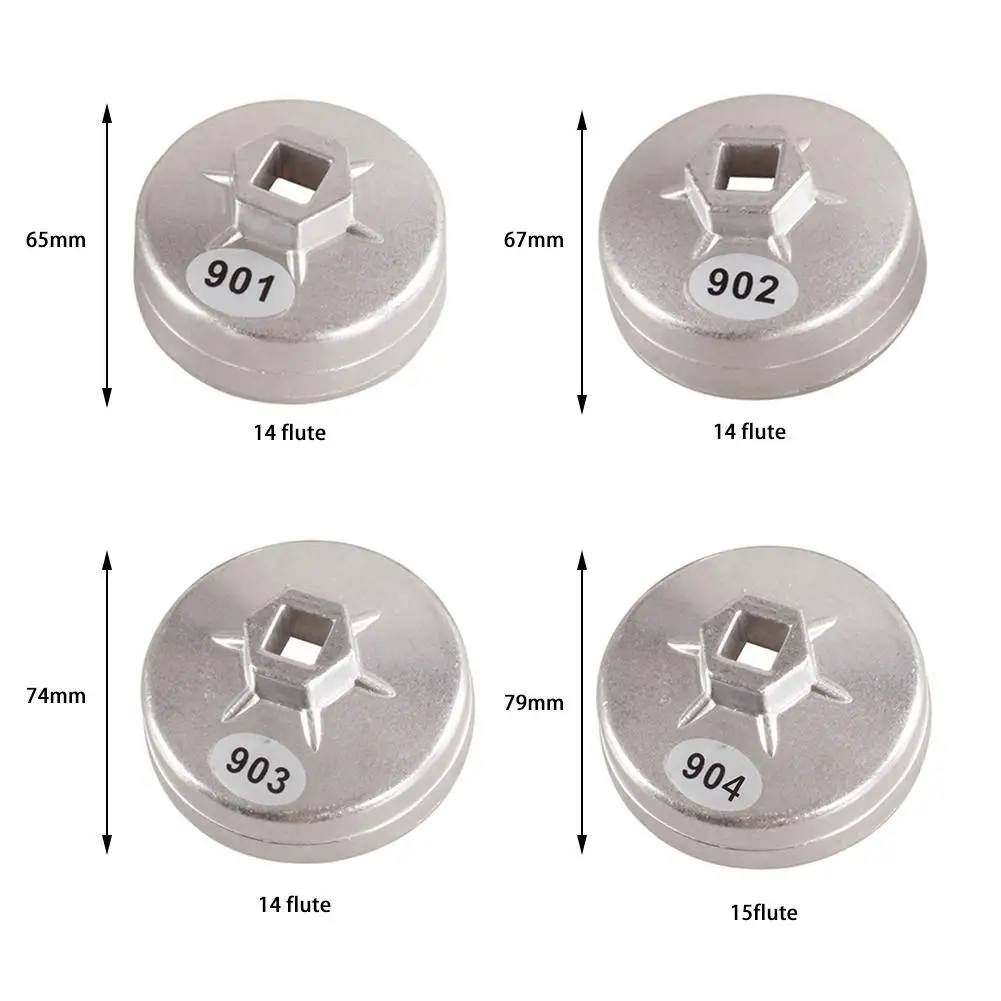 

New Premium Aluminum Alloy Cap Oil Filter Wrench Durable Convenient Car Hand Housing Remover For Universal Auto Repair Wrench
