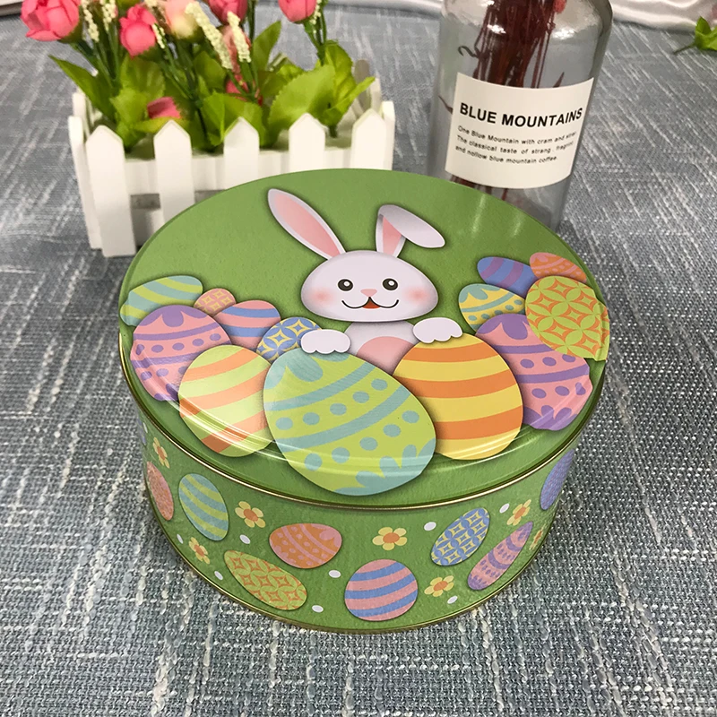 Новая модная коробка для печенья на заказ упаковки Sugarake жестяная круглые большие