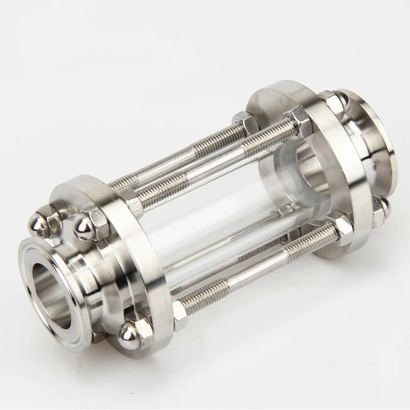 

1.5" Tri Clamp Clover Sight Glass Diopter Sanitay SUS 304 Stainless Steel Flow Fit 38mm Pipe OD Fitting Homebrew Beer