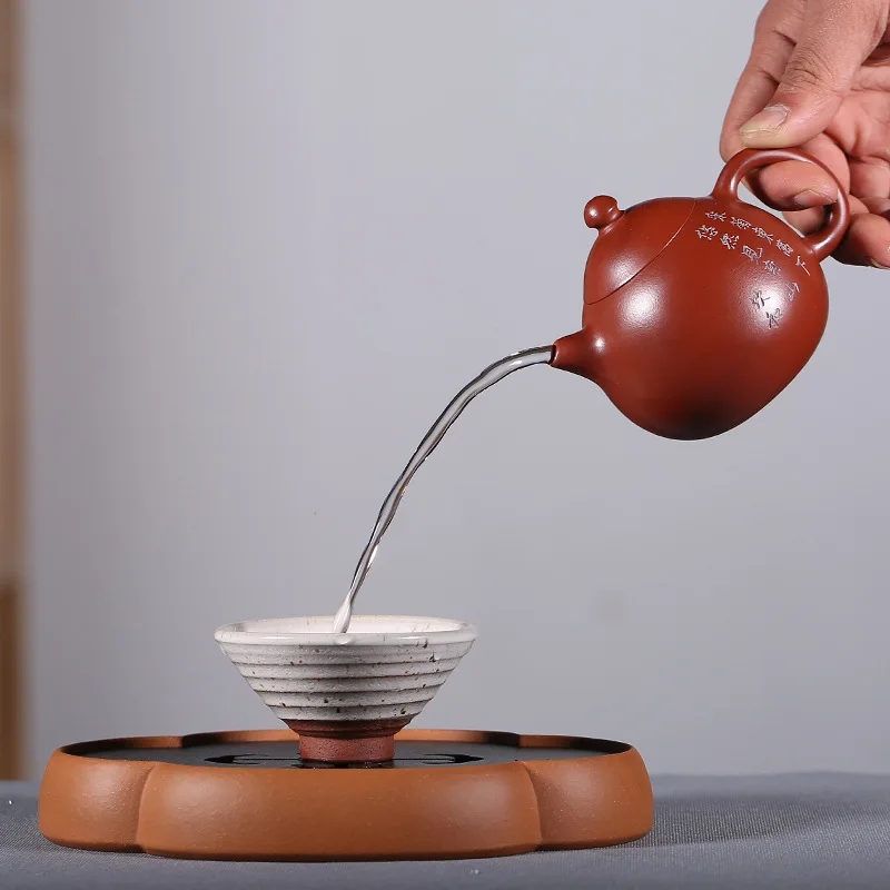 Исин фиолетовый песок горшок известный мастер ручной работы руды Dahongpao чай