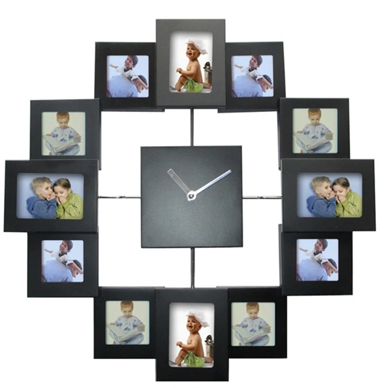 

Photo Frame Wall Clock New DIY Modern Design Wall Watch Art Picture Clock Living Room Home Decor Horloge Wall Clocks
