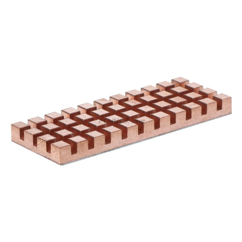 48x18 мм радиатор из чистой меди и 2/3/4 Теплопроводящий тонкий паз для M.2 NGFF 2260 SSD