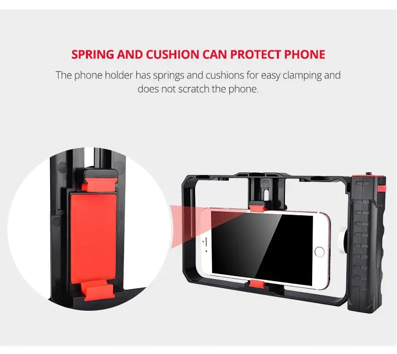 BEESCLOVER Mobile Phone Rabbit Cage Stand Hand Held Camera Bracket Second Generation Movie Live Video Stabilizer r60 | Электроника