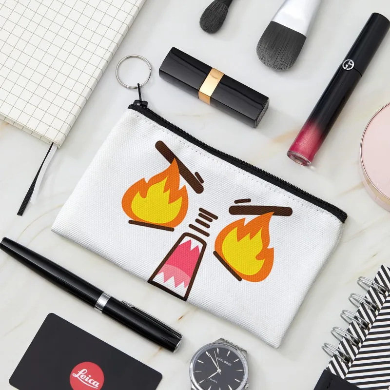 

Funny Expression Coin Purse Women Mini Canvas Card Holder Small Wallet Pouch Daily Storage Bag Kawaii Girls Purse Cosmetic Bag