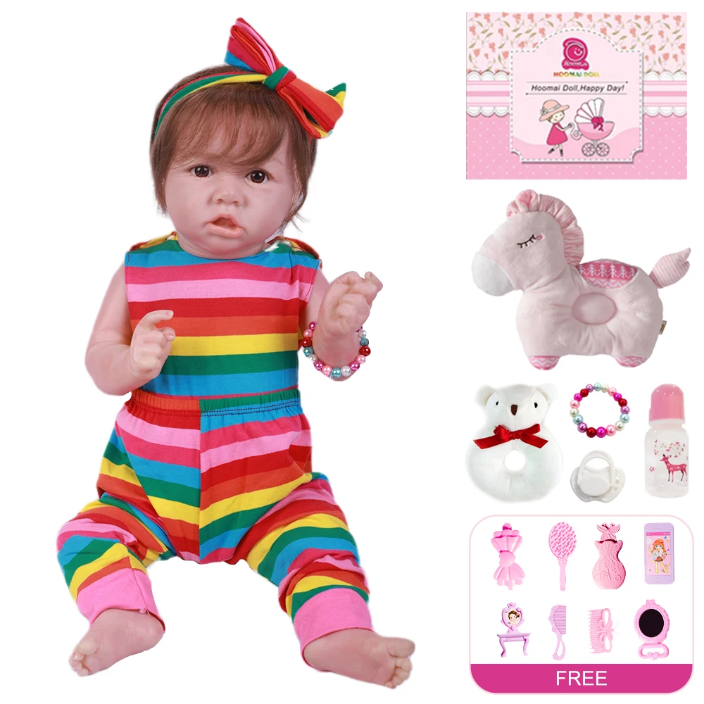 20 &quot50 см Bebe Reborn игрушки для детей куклы малышей мягкие виниловые девочек