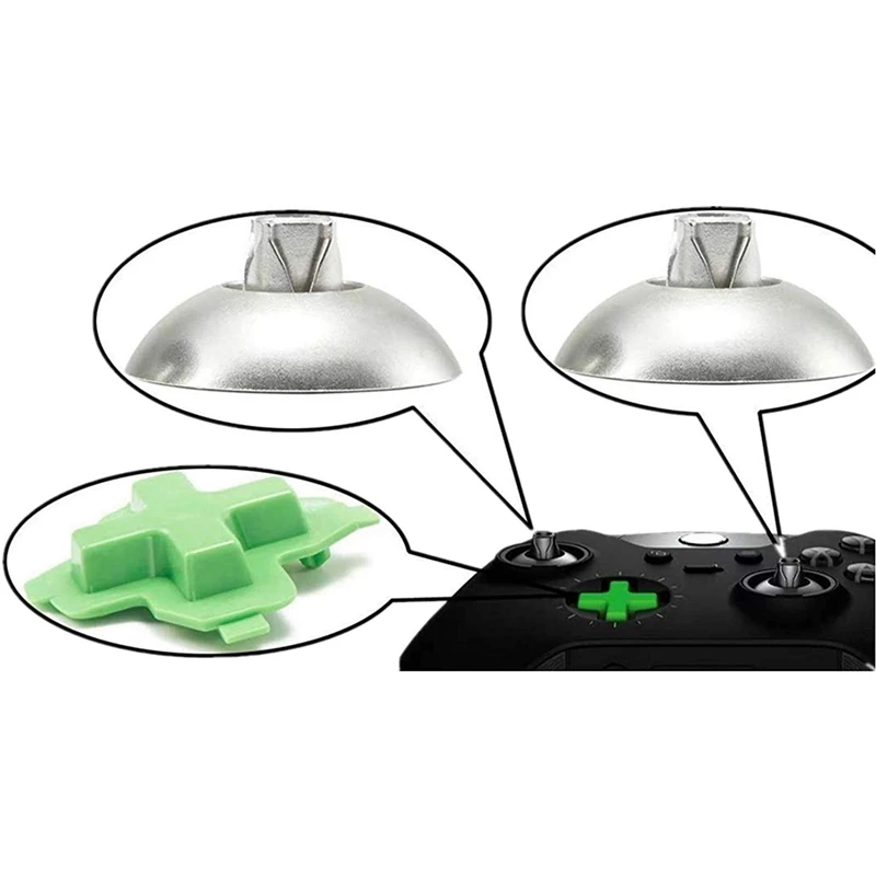 11 шт игровой контроллер Металлические Магнитные джойстики запасные части для