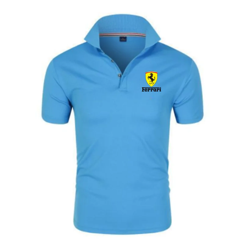 

2021 New summer casual polo shirt men short sleeve turn down collar slim fit sold color polo shirt for men plus size M-4XL