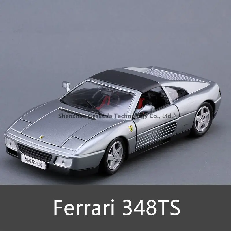 348TS Bburago 1:18 FXXK 5 Супер спортивный автомобиль сплав модель автомобиля моделирование автомобиля украшение коллекция Подарочная игрушка Литье под давлением модель игрушка для мальчиков - Цвет: 348TS