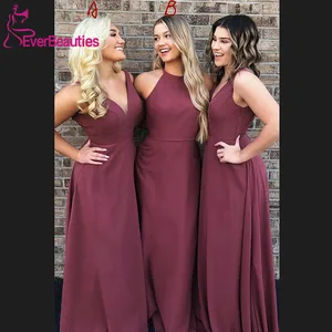 Bridesmaid Dress Long 2020 V-Neck Wedding Party Dress Elastic Satin платье Maid of Honors Robe De Soirée De Mariage Bridesmaid Dress Long 2020 V-Neck Wedding Party Dress Elastic Satin платье Maid of Honors Robe De Soirée De Mariage