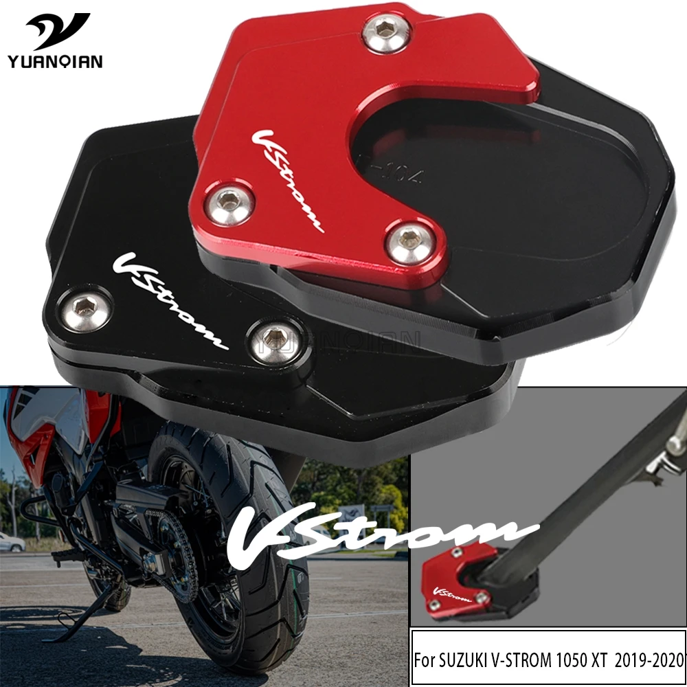 

Motrocycle Kickstand Foot Side Stand Extension Pad Support Plate Enlarge For SUZUKI V-STROM 1050 1000 XT VSTROM 1000XT 1050XT