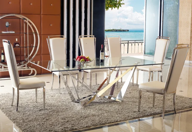 Modern dining set table with chairs dinner 7 PCS | Мебель
