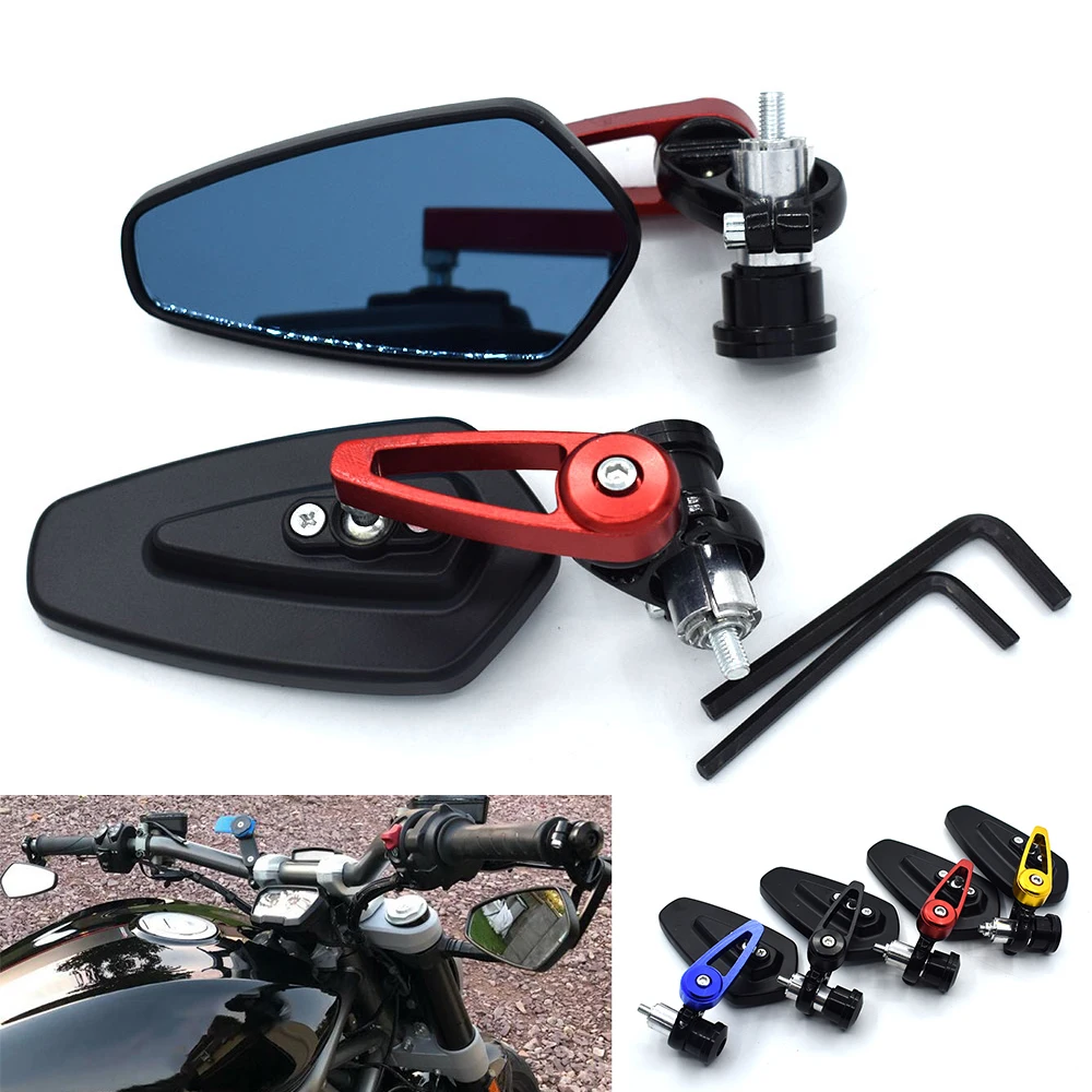 Универсальный 7/8 &quot&quot 22 мм ручка бар Мотоцикл Бар Конец Зеркало для DUCATI Street Fighter