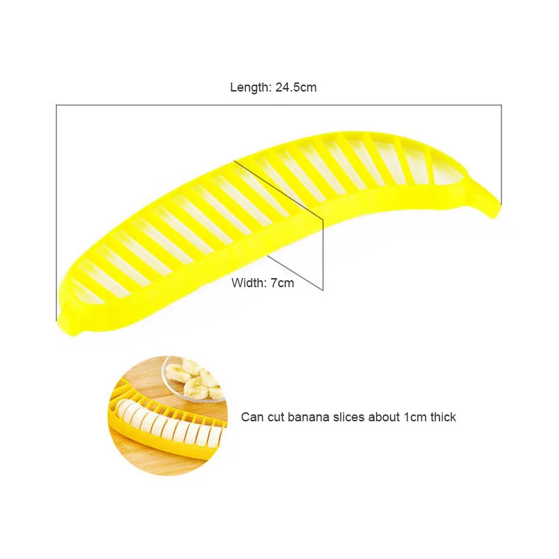 2 шт. нож для бананов слайсер фруктов овощей резак кухонная Салатница режущий