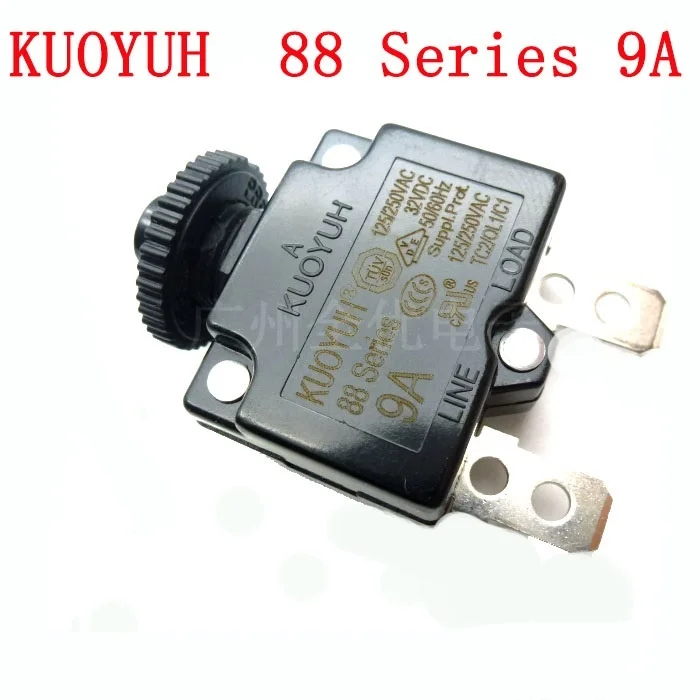 

3Pcs Taiwan KUOYUH Overcurrent Protector Overload Switch 88 Series 9A