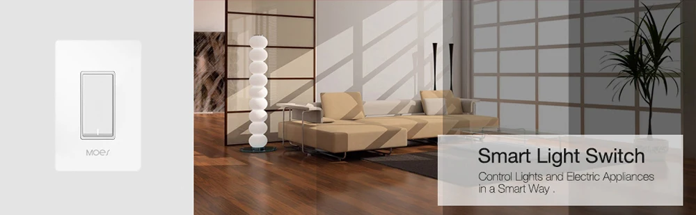 Смарт-светильник MoesHouse SS01S US WiFi управление через приложение Smart Life работает Alexa Google Home для голосового управления не требуется концентратор