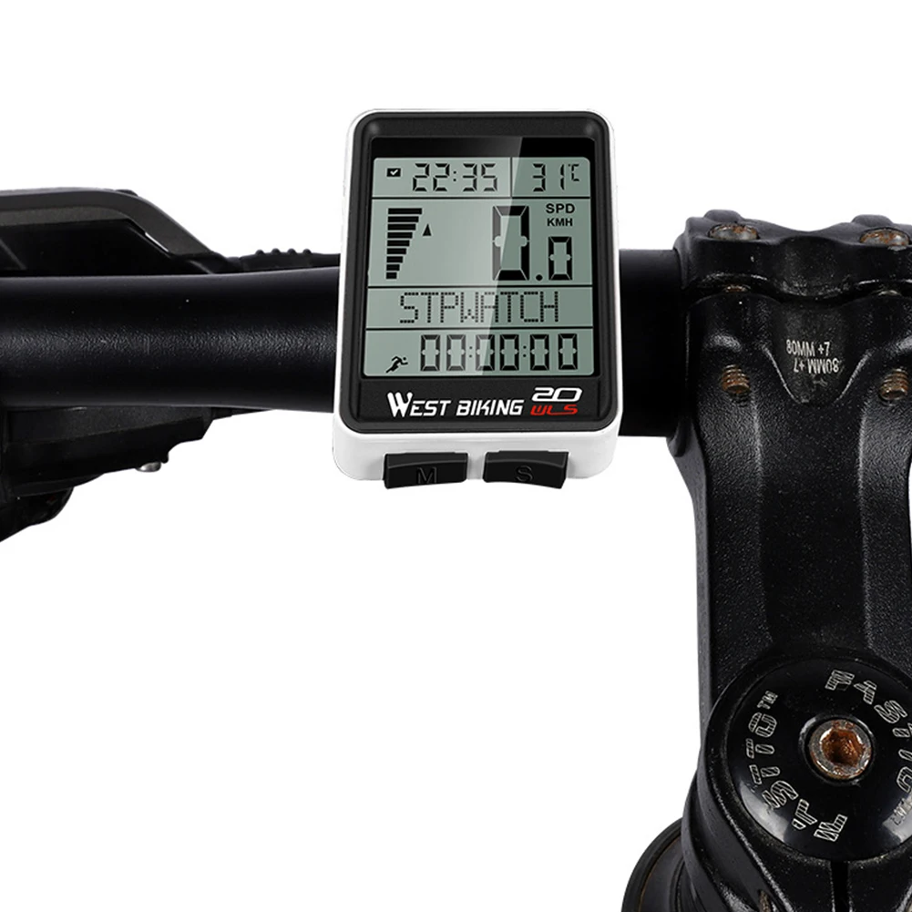 

LED Waterproof Bicycle Computer Wireless Cycling Bike Odometer Stopwatch Speedometer Bike Computer